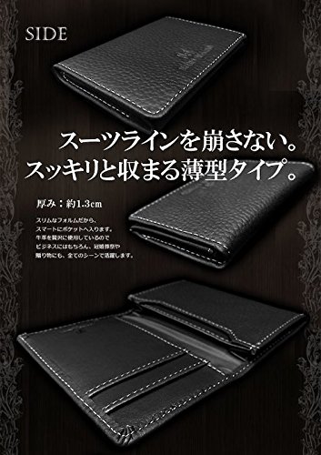 ルチアーノ バレンチノ LUCIANO VALENTINO 名刺入れ メンズ 革 イタリア ブランド 人気 本革 バレンチノ 牛革 ブラック 黒 sai118-fba-fva