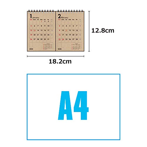 エトランジェディコスタリカ 2020年 カレンダー 卓上 B6 クラフト CLT-H-02