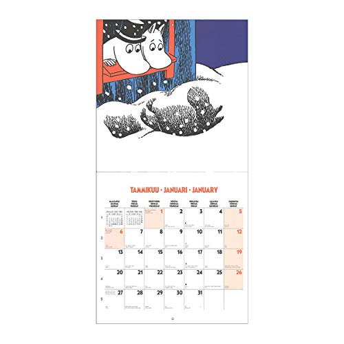 Moomin ムーミン Putinki プティンキ 壁掛けカレンダー 2020年 (30×30cm)