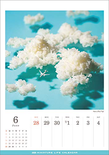 ハゴロモ MINIATURE LIFE CALENDAR 2020年 カレンダー 壁掛け CL-476