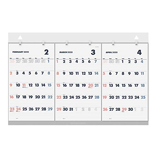 デザインフィル イノベーター 2020年 カレンダー 壁掛け 3ヶ月 30922006