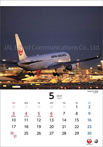 JAL「NIGHT FLIGHT」 2020年 カレンダー 壁掛け CL-1239