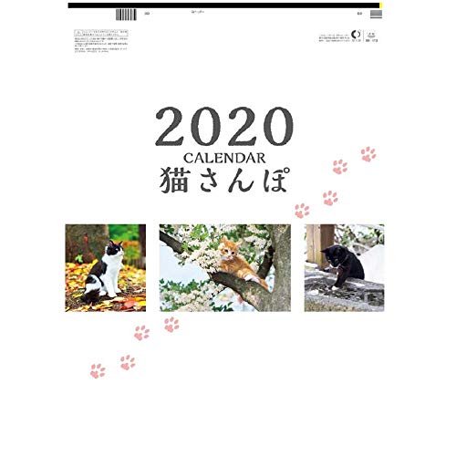 キングコーポレーション 2020年 猫さんぽ カレンダー 壁掛け B3 KC30107