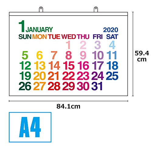 エトランジェディコスタリカ 2020年 カレンダー 壁掛け A1 ホワイト カラー CLC-A1-01