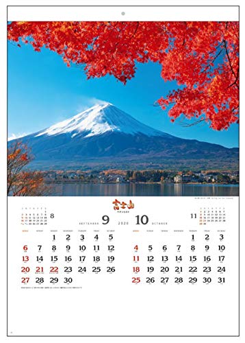 伏見上野旭昇堂 2020年 カレンダー 壁掛け 富士山 世界文化遺産 SB0027