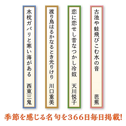 新日本カレンダー 2020年 カレンダー 壁掛け 俳句の日めくり NK8813