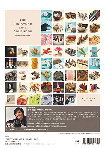 ハゴロモ MINIATURE LIFE CALENDAR 2020年 カレンダー 壁掛け CL-476