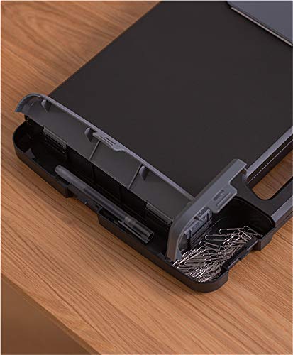 Panavage クリップボードフォルダ a4 ファイルボード バインダー 会議用パッド 電卓付 黒
