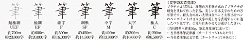 プラチナ万年筆 万年筆 #3776センチュリー ブラックインブラック 極太 PNB-10000#15