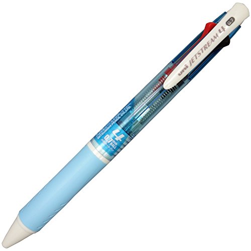 三菱鉛筆 4色ボールペン ジェットストリーム 0.7 SXE4500071P.8 水色 パック