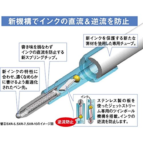 三菱鉛筆 4色ボールペン ジェットストリーム 0.7 SXE4500071P.8 水色 パック