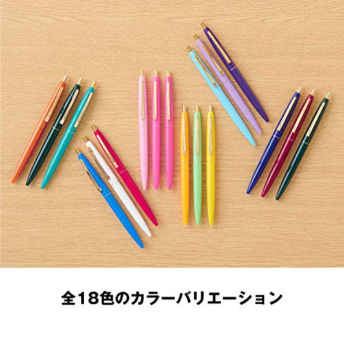 ビック 油性ボールペン クリックゴールド コンビ 3本 ペン型ペンケース付 CLGMX3-WIBPTUB