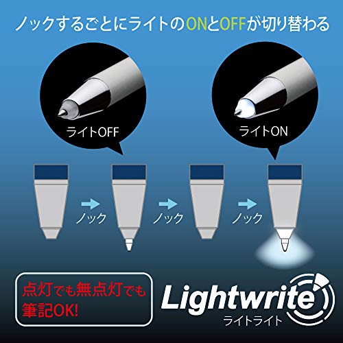 ゼブラ ライト付き油性ボールペン ライトライト 0.7 ダークブルー P-BA95-DB