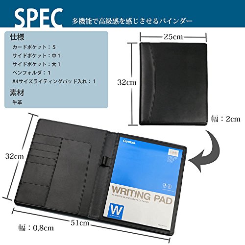 【 高級本革 A4 クリップボード 】就職 退職 転勤 昇進 誕生日 プレゼント ギフト 大人の ビジネス シーンに欠かせない オイルレザー バインダー AUTHENTIC ブラウン