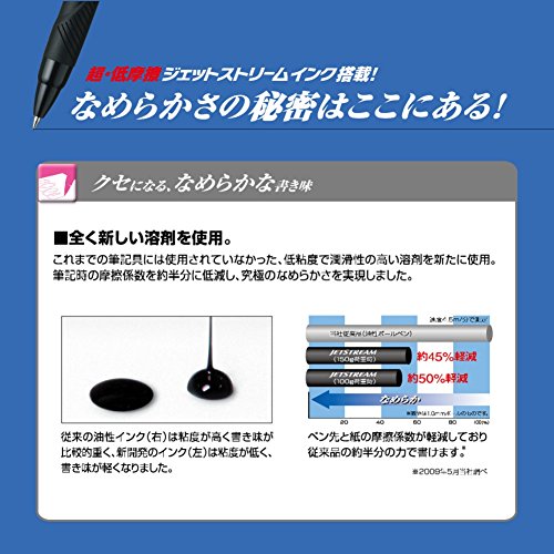 三菱鉛筆 多機能ペン ジェットストリーム 3&1 0.7 透明ブラック MSXE460007T24