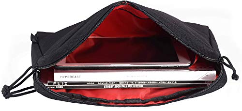 Rough Enough CORDURA 13.3 inches Laptop Tablet Messenger Computer Bag Sleeve Case for Macbook Pro Air Document Briefcase Organizer with Zipper Pockets Compartments for Men Women Business Travel Black