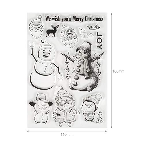 Kesote クリスマス飾り スタンプ 印章 透明 70個デザイン 洗い可能 繰り返し使用 子供へのプレゼント イラスト 手帳 スケジュール