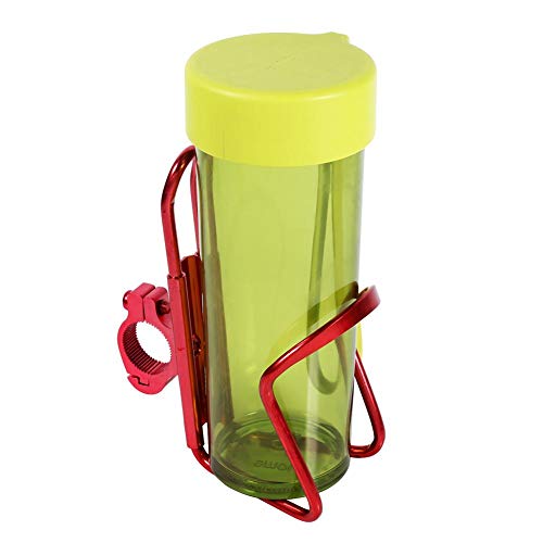 ユニバーサルオートバイドリンクカップホルダー ハンドルバー 調節可能なバイク水飲料サポートスタンドボトルアダプター用自転車バイク(赤)