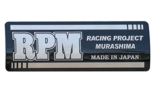 アールピーエム (RPM) マフラー用エンブレム ブラック/シルバー文字 5311