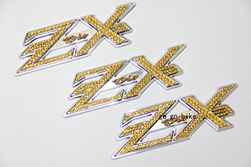 ホンダ ライブDio ZX AF35 クリスタル 3D エンブレム メッキ ゴールド 金 3枚/セット