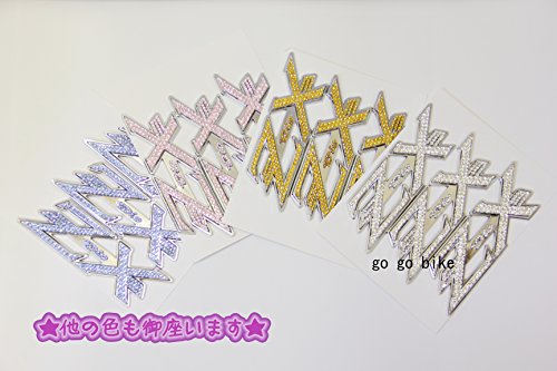 ホンダ ライブDio ZX AF35 クリスタル 3D エンブレム メッキ ピンク 桃色　3枚/セット