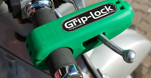 Grip-Lock (グリップロック) バイク用 ブレーキをかけた状態で固定するレバーロック グリーン GL-G