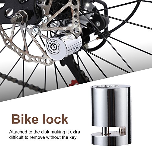ディスクロック バイク用ディスクロック 亜鉛合金 グリップロック ディスクブレーキロック セキュリティ盗難防止 アラームロック バイク・自転車に適用