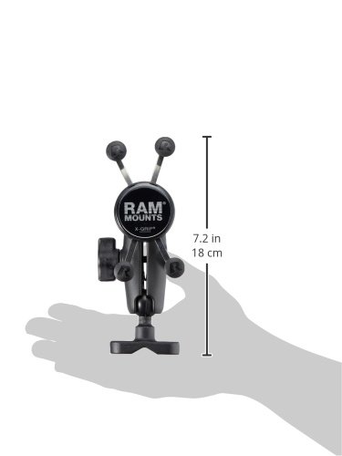 RAM MOUNTS(ラムマウント) マウントセット Xグリップ&U字クランプ スマートフォン用 テザー付き ブラック RAM-B-149Z-UN7U