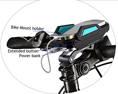 Eximtrade 自転車 電話ホルダー 電池 6000mAh 充電器 iOS Android スマートフォン GPS 脱落防止 多機種対応