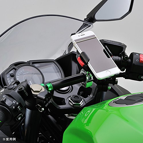 DAYTONA(デイトナ) 車種別マルチバーホルダー Ninja400(18)/Ninja250(18) キャップボルトカラーM8ライムグリーン付属 97418