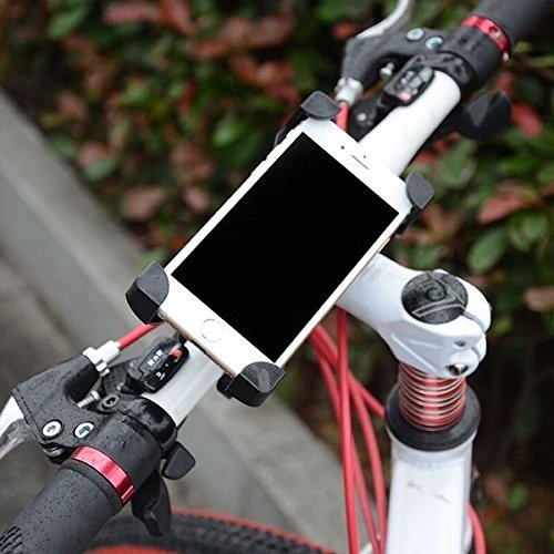 G-Parts バイク自転車 携帯ホルダー スタンド スマホ固定 GPSナビ 360度回転 脱落防止構造 iPhone6S アイフォン5S 5 Galaxy S7 edge ギャラクシー GP1026