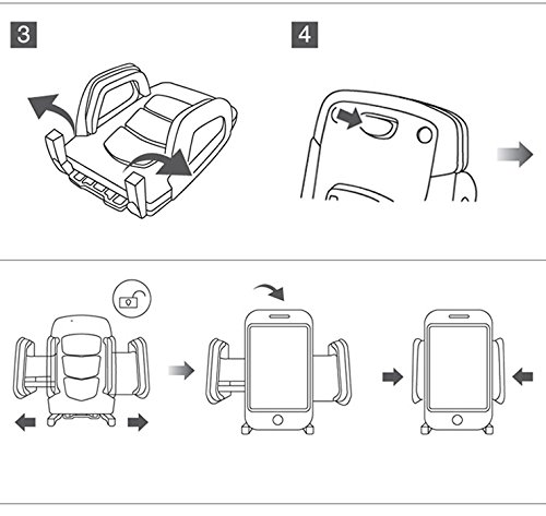 自転車の電話マウントホルダー、TJ8ユニバーサル自転車電話ホルダーiPhone X/6/7/8プラス、Samsung Galaxy S9/S8 Plus、3.5