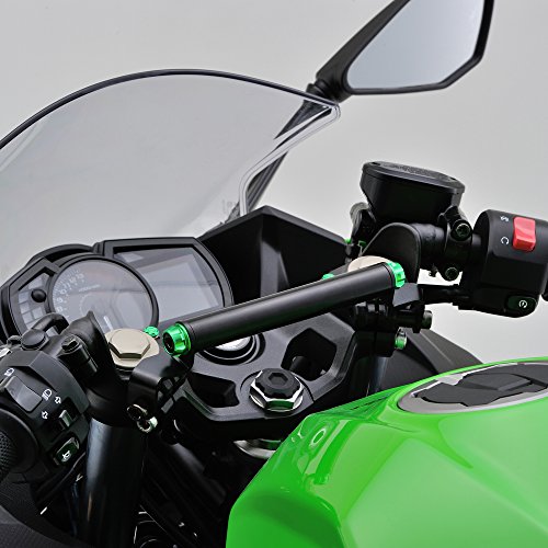 DAYTONA(デイトナ) 車種別マルチバーホルダー Ninja400(18)/Ninja250(18) キャップボルトカラーM8ライムグリーン付属 97418