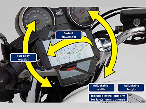 DAYTONA(デイトナ) バイク用 スマートフォンホルダーWIDE IH-550D リジット 92601