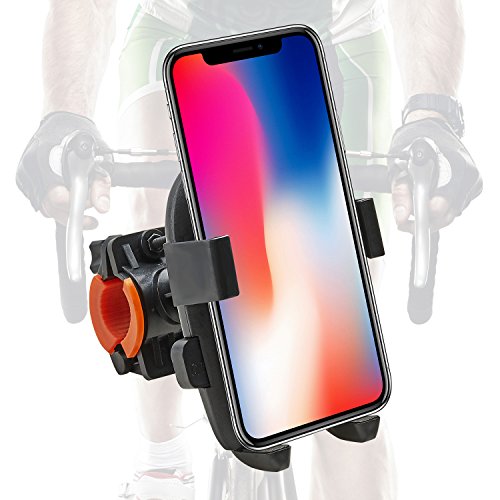 自転車携帯電話マウントホルダー、自転車/オートバイラックハンドルバーiPhone X/8/7/6プラス、サムスンギャラクシーS3 S4 S5 S6 S7ノート3/4/5のユニバーサル自転車の携帯電話ホルダー(bike)