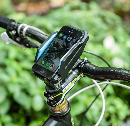 Eximtrade 自転車 電話ホルダー 電池 6000mAh 充電器 iOS Android スマートフォン GPS 脱落防止 多機種対応