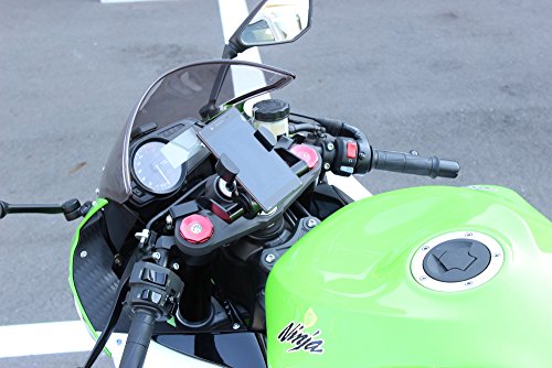 キジマ (KIJIMA) ハンドルマウントステー ブラック NINJA ZX-6R ABS 2013年~ 204-0641