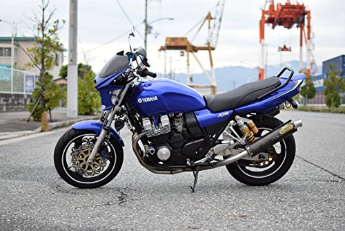 国産品 高級エンボス生地カスタムシートカバー XJR400 (後期・RH02J 専用品)　 ブラック / カーボン調 サドルカバー RH02J-CR/BK