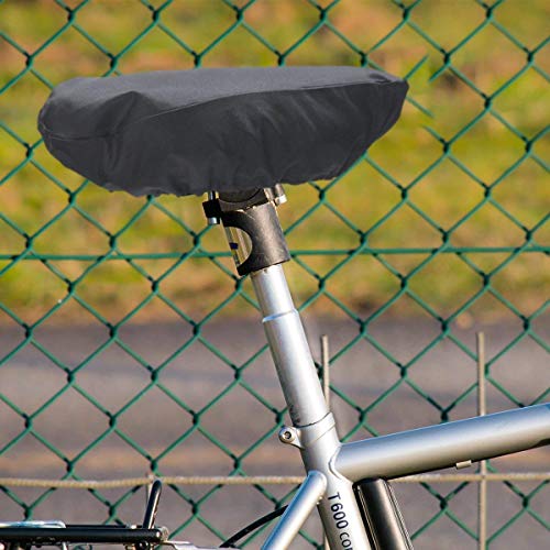 AUGOOG 3枚セット 自転車サドルカバー 防水サドルカバー 防塵カバー 防水カバー uvカット 狭いシートと広いシート対応でき ブラック