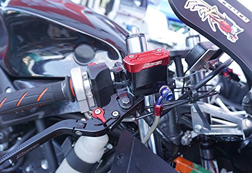 YZF-R25/YZF-R3 MT-25/MT-03 アルミ製 マスターシリンダーガード 赤 ［SP0075R］