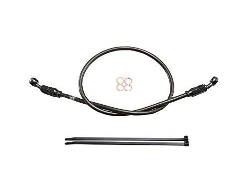 ハリケーン SURE SYSTEM LINE ステンレス製ホース ブラック Pタイプ 60cm HB7P060SB