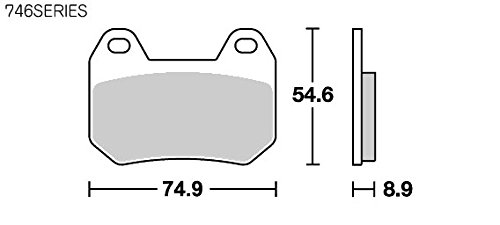 キタコ(KITACO) SBS ブレーキパッド 746HF セラミック K1200LT K1200LT WITH INTEGRAL ABS R1200CL 777-0746000