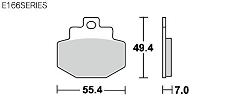 キタコ(KITACO) SBS ブレーキパッド E166 セラミック ジレラ ピアジオベスパ 等 777-0166000