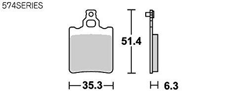 キタコ(KITACO) SBS ブレーキパッド 574HF セラミック アプリリア ベータ 等 777-0574000