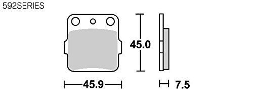 キタコ(KITACO) SBS ブレーキパッド 592HF セラミック RM125 KX65 KX80 KX85 KSR110 777-0592000