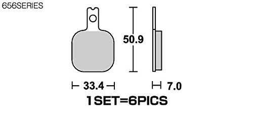 キタコ(KITACO) SBS ブレーキパッド 656RQ カーボン IRSキャリパー 777-0656080