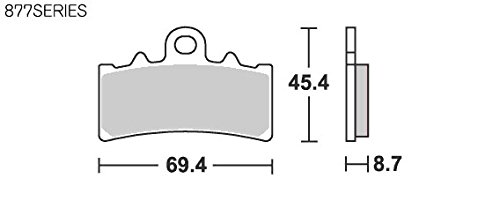キタコ(KITACO) SBS ブレーキパッド 877RS シンターメタル 125DUKE 200DUKE 390DUKE RC390 777-0877088