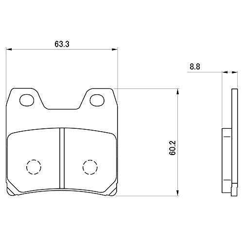 DAYTONA(デイトナ) ブレーキパッド ゴールデンパッドχ XJR1300(01~15)<R>、FZS1000フェザー(01~03)<R> 97145