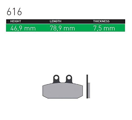 シンター(SINTER)バイク用ブレーキパッド616 フロント:アプリリア/カジバ/ジレーラ/モト・モトリー二 72-616-080-0
