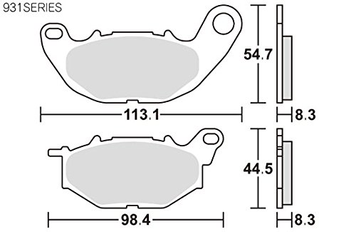 キタコ(KITACO) SBS ブレーキパッド 931DC デュアルカーボン YZF-R25 YZF-R3 MT-25 MT-03 等 777-0931081